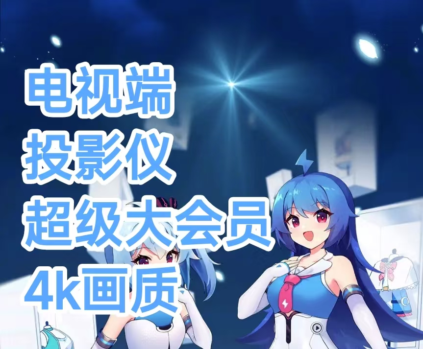 哔哩哔哩电视端投影仪超级大会员4K画质1天天卡日卡 - 会优科技优惠价¥2.60