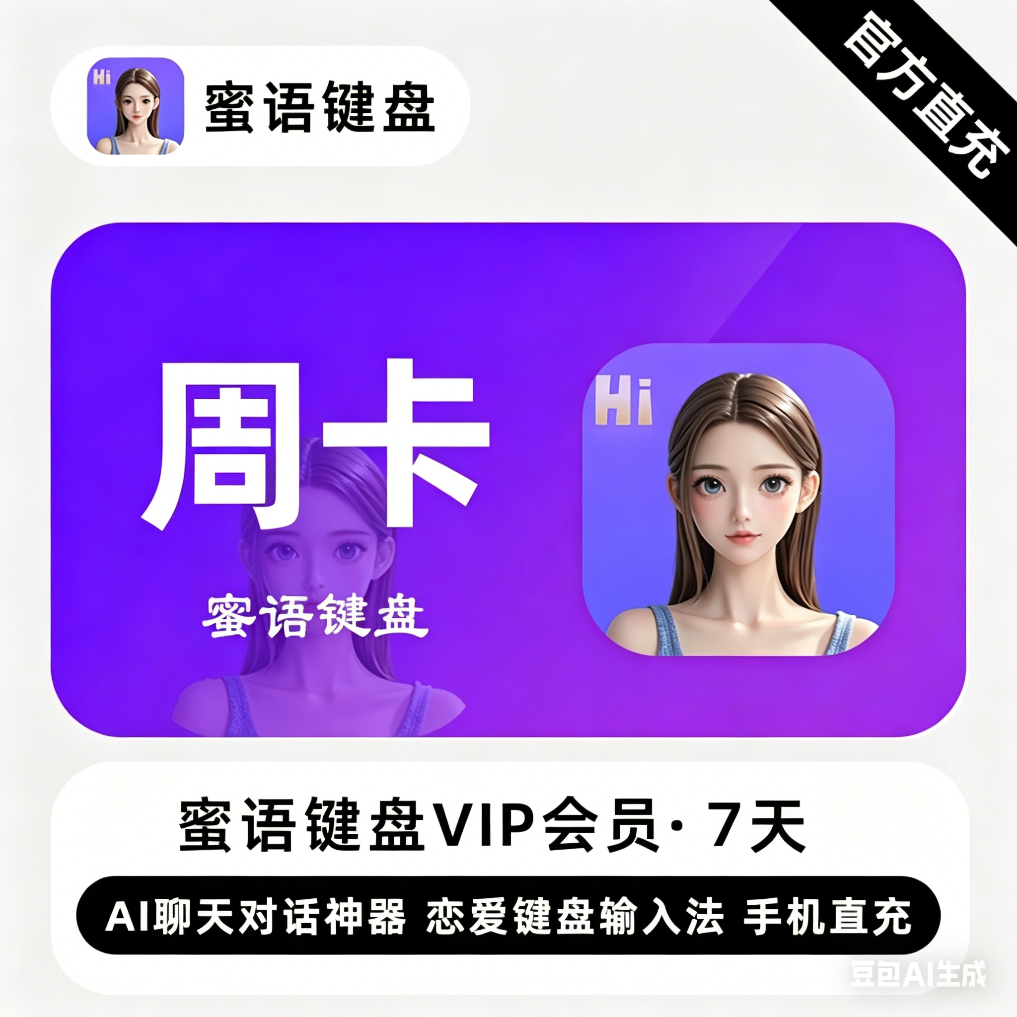 【自动充值】蜜语键盘VIP会员『7天』 - 会优科技优惠价¥29.11