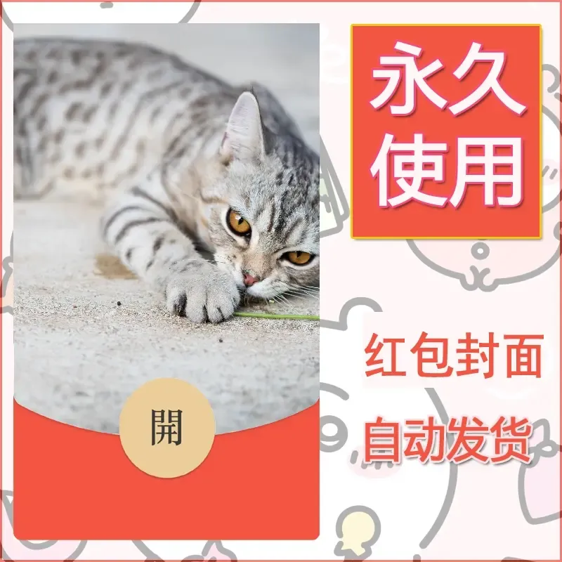 新款永久微信红包封面宠物系列diy素材133 - 会优科技优惠价¥0.42