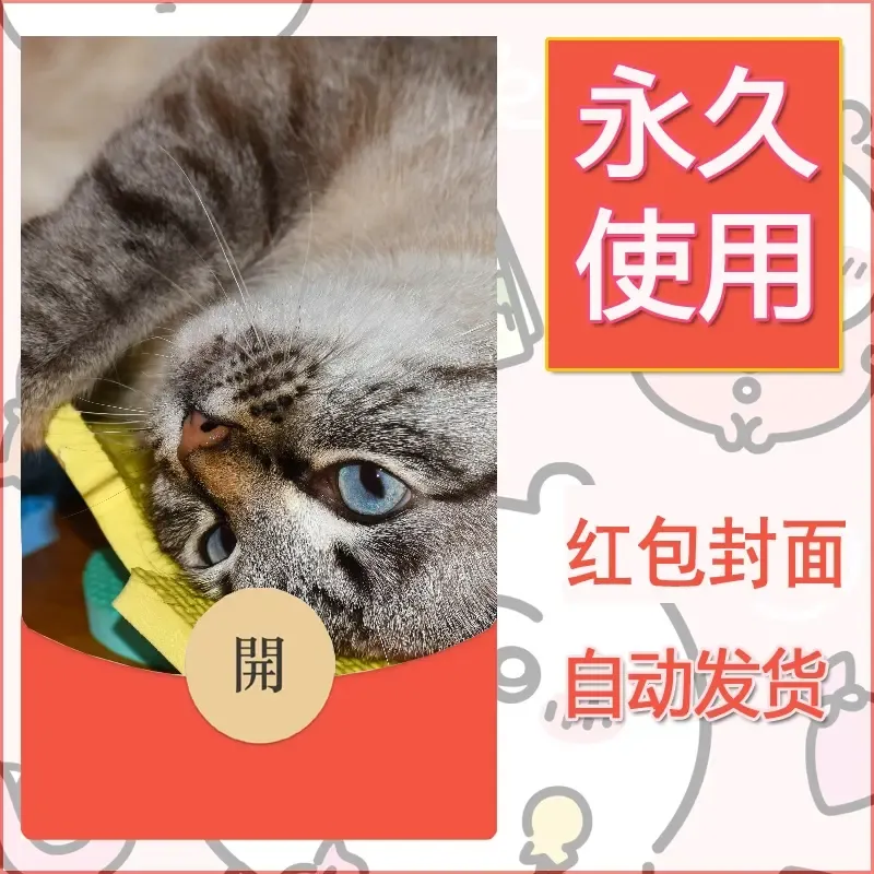 新款永久微信红包封面宠物系列diy素材232