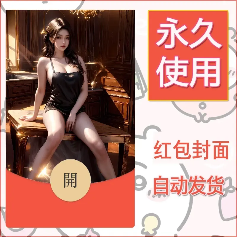 新款永久微信红包封面国漫美女自制皮肤diy素材266