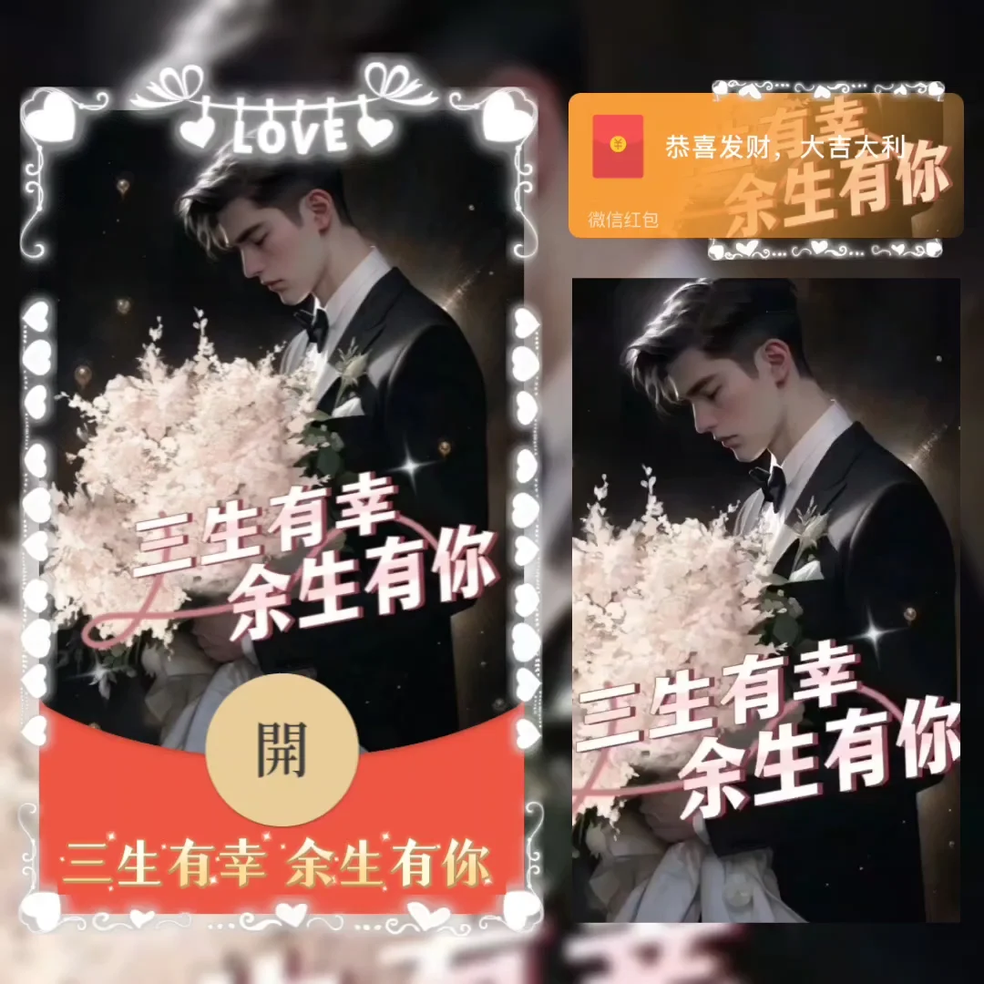 微信红包封面 |『三生有幸 余生有你/la』 - 会优科技优惠价¥2.02