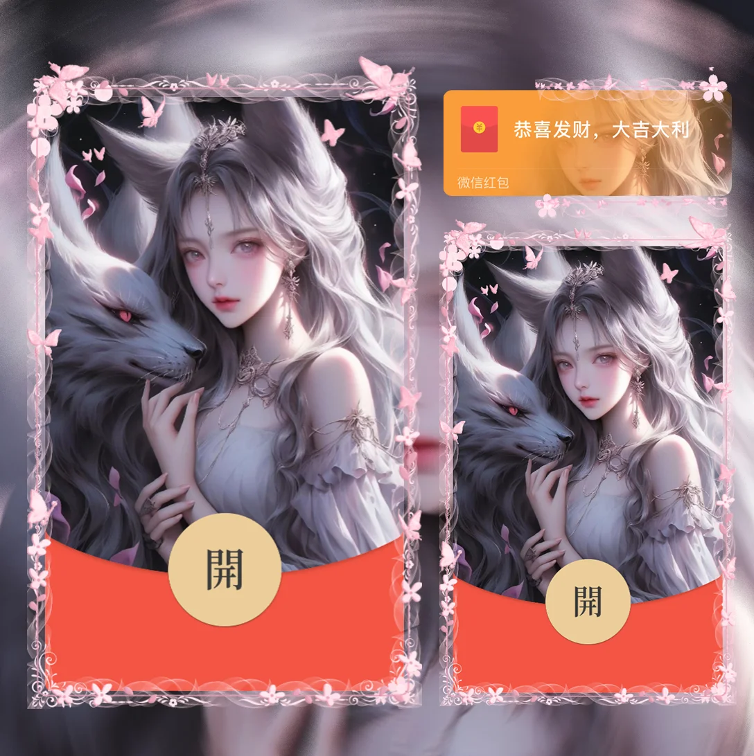 微信红包封面 |『美艳九尾狐』 - 会优科技优惠价¥2.02