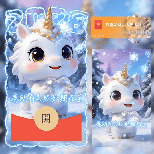 【卡密兑换】微信红包封面『愿所有美好如期而至/2026马年大吉/新年快乐/LM』官方卡密丨端内兑换丨24小时自助提卡！