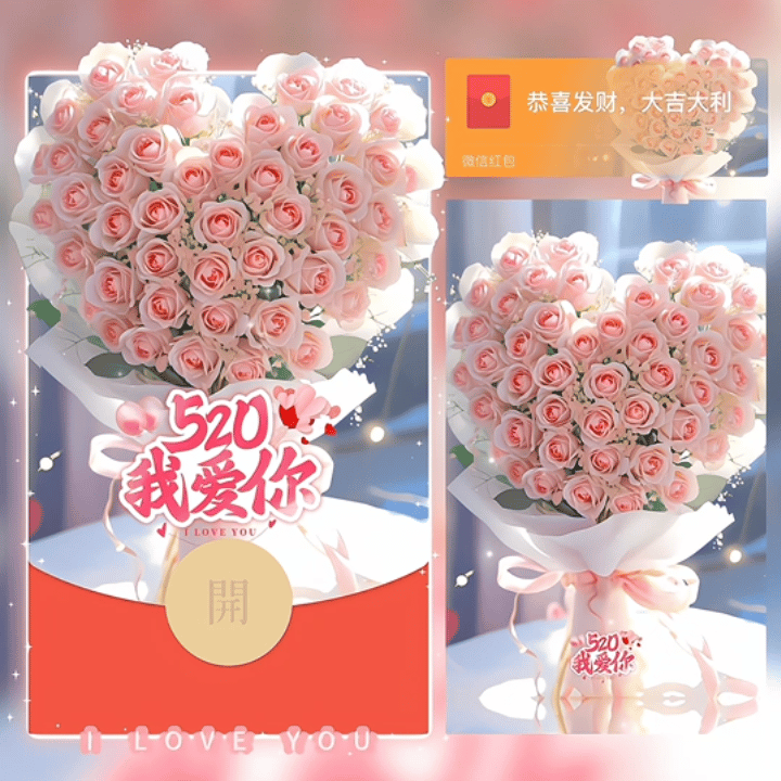 微信红包封面 |『520我爱你』 - 会优科技优惠价¥2.05