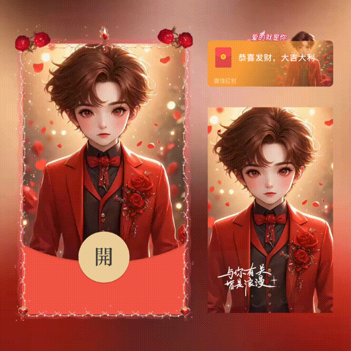 微信红包封面 |『爱的就是你男/新版动态/xn』