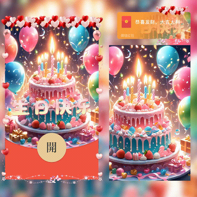 微信红包封面 |『生日快乐』