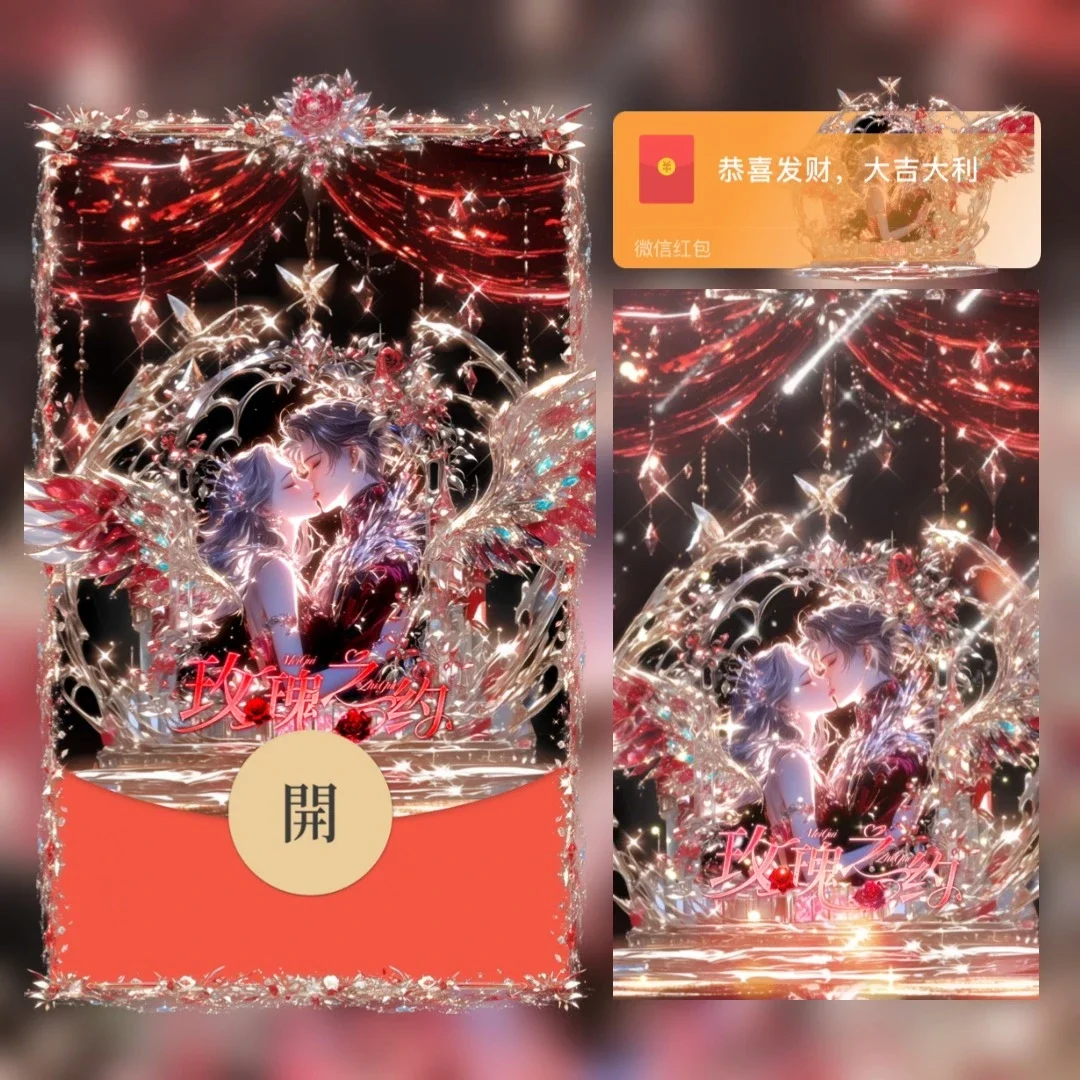 【卡密兑换】微信红包封面『玫瑰之约』 - 会优科技优惠价¥2.61